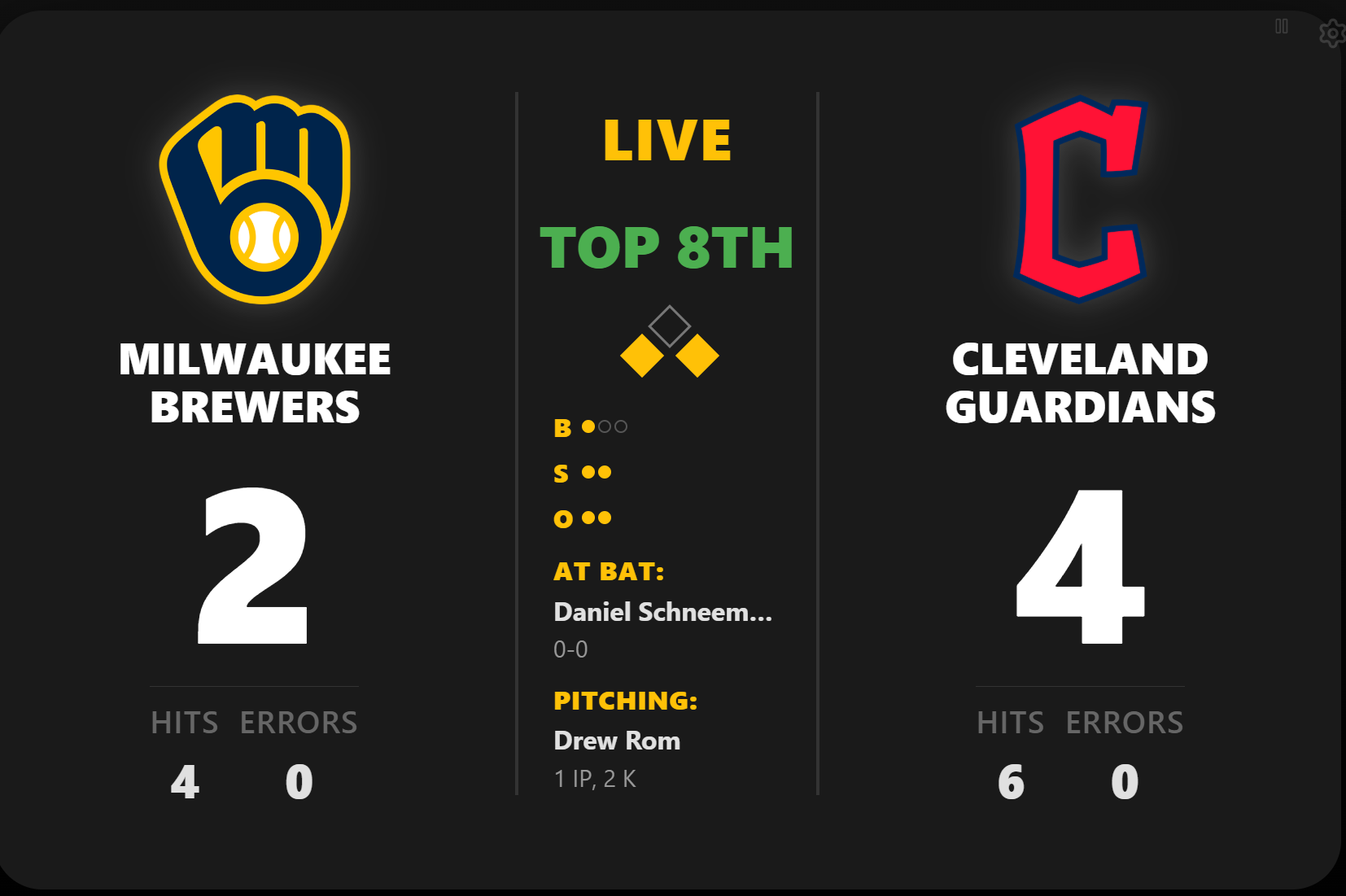 TickrDash NCAA Scoreboard